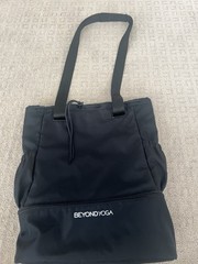 Beyond Yoga Convertible Gym Bag Backpack Black Tote Weekend Bag