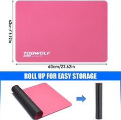 23.6″ Non-Slip Workout Mat – Ultra-Stable Floor Protector for Exercise Equipment