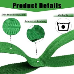 Stretching Strap Yoga Strap with Loops, Stretch Straps for Physical Dark Green