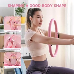 AAMMZZ Pilates Essential Kit – Home Equipment Set – with Toning Pink