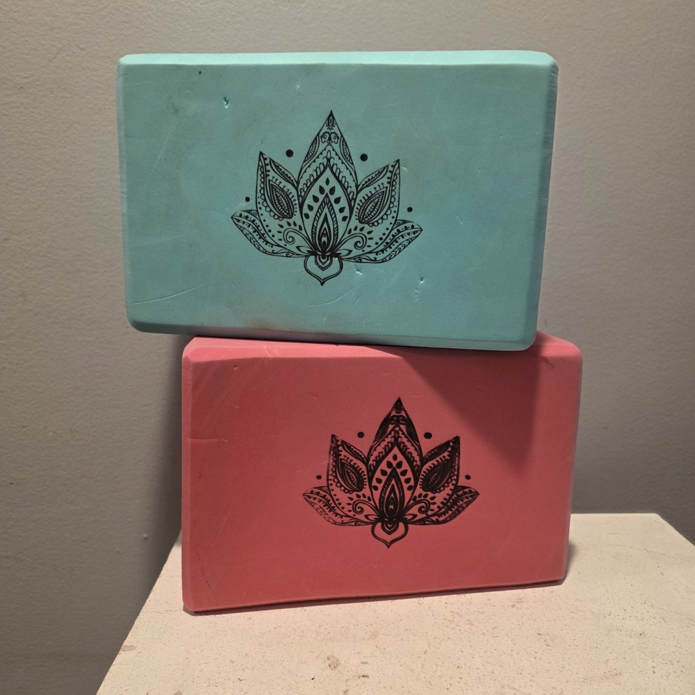 Yoga Block Set Non-Slip High Density Eva Foam Brick Easy Grip Surface