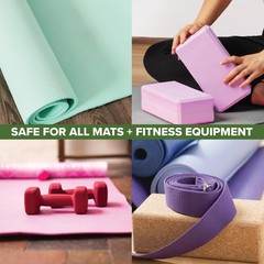 MOXE Yoga Mat Cleaner, Rosemary Lemon, 4 Ounces, Includes Microfiber Cleaning To