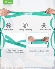 Trideer Stretching Strap Yoga Strap Yoga Band for Physical Therapy, 10 Loop Non-