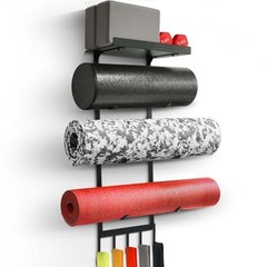 Wall Yoga Mat Holder Gym Storage Rack Organizer