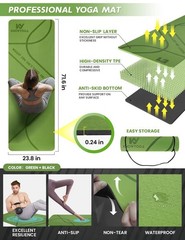 Yoga Starter Kit 12-in-1: Mat, Foam Roller, Resistance Bands, Blocks & Massage B