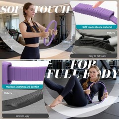 Pilates Ring, Silicone Magic Pilates Rings, Lightweight & Durable Flexible Fi…