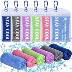 Pleneal Cooling Towels – 40″x12″, Light Blue/Purple/Dark Blue/Pink/Green/Grey