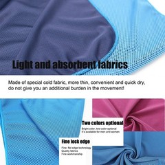TANCANO Cooling Towel Microfiber Towels for Instant Relief 40”x12”, Blue