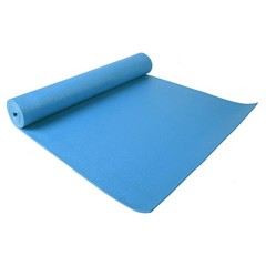 Fitvids 1/4” High Density Thick Non Slip Workout Yoga Mat and Carry Strap, Blue