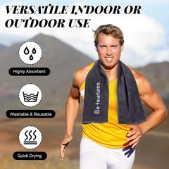 36 Pcs Microfiber Gym Towels Exercise Fitness Bulk 32 x 16 Inch Soft