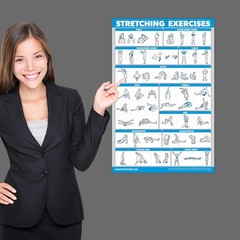 Palace Learning 4 Pack – Dumbbell Workouts + Bodyweight 18” x 24”, LAMINATED