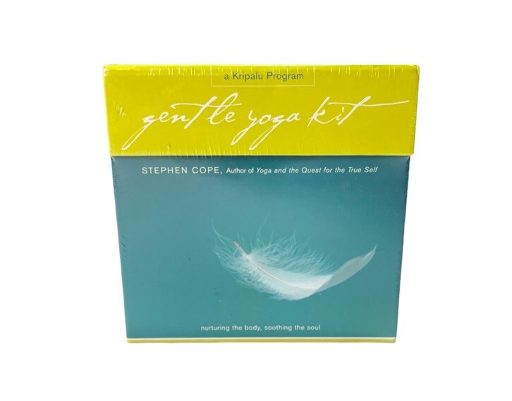 GENTLE YOGA KIT STEPHEN COPE 2 CD’S FLASH CARDS 72 PAGE BK- KRIPALU PROGRAM NEW
