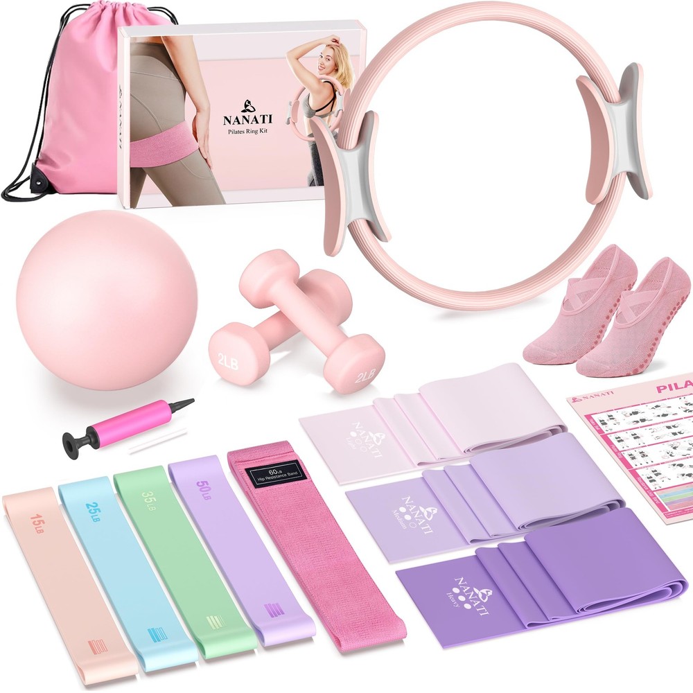 Pilates Kit with Dumbbells, Pilates Essential Kit for Women, Pilates Equipmen…
