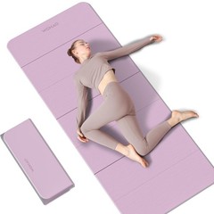 7-Fold Yoga Mat 70″x24″ – 1/2 Inch Thick Folding Exercise Mat, Compact Non-Sl…
