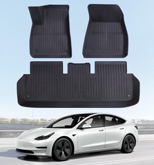 Floor Mats Fits for Tesla Model 3 2023-2018 – All Weather TPE Custom Fit Car …
