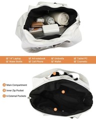 Herald Vegan Leather Large Hobo Bags for Women, Slouchy Shoulder Bag Tote Han…