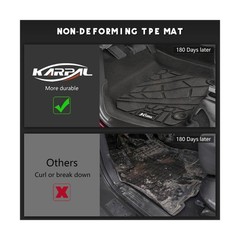 KARPAL Floor Mats for Ram 2500/3500 Crew Cab 2019-2025 2026, TPE All-Weather …