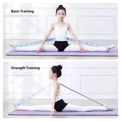 Multi-Loop Yoga Stretching Strap, Non-Slip High-Elastic Resistance Band for P…