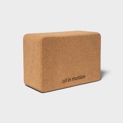 Cork Yoga Block – Brown – All In Motion: Tan Cork Accessory