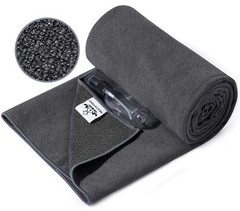 Heathyoga Yoga Mat Towel Non Slip For Hot Yoga Towel Silicone Grip Spray Bottle