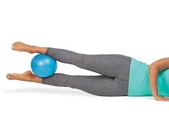 Soft Gym Overball – 9 Inch Inflatable Pilates Ball for Stabilization Training,
