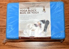 Zenzation Athletics Brand Yoga Block Blue 9 x 6 1/2 x 3
