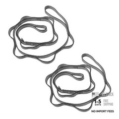 Grey Nylon Daisy Chains – Looped Rope Climbing Lanyard Straps – 53 Inches