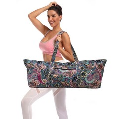 Qlckyed IwIeIaIrI Yoga Mat Bag Zipper Gym one size, Flower Pattern-zipper