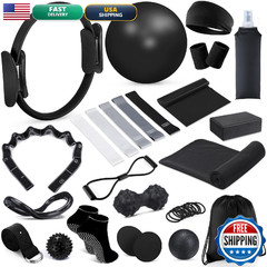 Halloscume 24 Pcs Home Pilates Essentials Kit For Women Pilates Equipment Ring