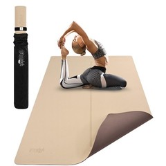 Large Yoga Mat (6’x4′) Extra Wide 1/4 Inch Thick Workout Mat for Home, Non Sl…
