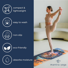 Travel PRO 1.5Mm with Knee Pad – Foldable Fitness & Exercise Mat with Bag | Ligh