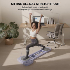Pilates Reformer for Home, Foldable All-In-One Pilates Board with Resistance Ban