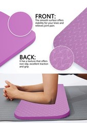 Yoga Knee Support Pad for Women Pilates Kneeling Cushion | 8 inches, Purple
