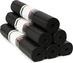 6 Pack Yoga Mats 72 x 24 Inch 5mm Thick Non Slip Exercise Fitness Studio Mats