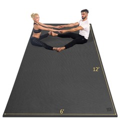 GXMMAT Large Yoga Mat 12x6ft 7mm Extra Thick Non Slip