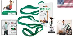 Versatile Stretch Out Strap for Therapy, Yoga & Pilates – 10 Loops, 0.25 lbs