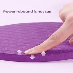 2 PCS Foam Pilates Yoga Knee Guard Support Round Pads Anti Slip Fitness Mat