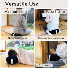 Zafu Meditation Cushion Japan Made | Authentic Zen Temple Style Zazen Seat – …