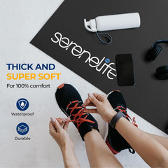Yoga Mat 30″ X 60″, 6Mm Extra Thick Non-Slip Fitness Mat, Soft & Durable Exercis