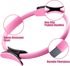 Pilates Ring Circle – 14 Inch Magic Fitness Circle for Toning Inner & Outer Thig