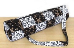Indian White Balck Patchwork Yoga Mat Carrier Bag Mandala Large Shoulder Strap