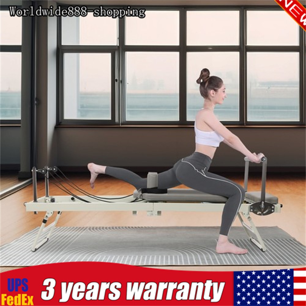 Pilates Reformer Machine Foldable Yoga Fitness Pilates Exercise Equipment 120kg