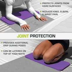 Extra Thick Yoga Knee Pad and Elbow Cushion 15Mm (5/8”) Fits Standard Mats for P