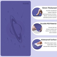 Large Yoga Mat, 72″x40″x0.4″Thick, Extra Wide Exercise Mat, Oversized Non Sli…