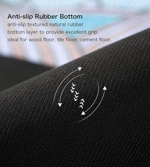Premium Extra Thick Non-Slip Round Yoga Mat 4.6′ for Comfort & Meditation