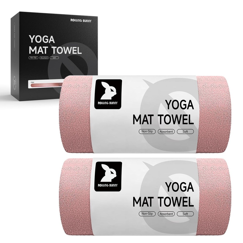 Yoga Mat Towel – Non-Slip Microfiber for Hot Yoga & Pilates | Super Absorbent…