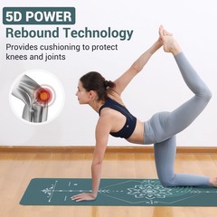 Yoga Mat Foldable – Textured Non Slip Exercise Mat -Travel Lightweight Hot Yo…