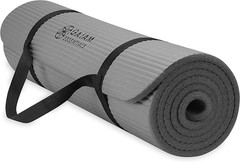 Gaiam Thick Yoga Mat with Easy-Cinch Carrying Strap