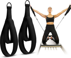 2 Pcs Pilates Double Loop Straps for Reformer Feet Fitness Equipment Straps D…
