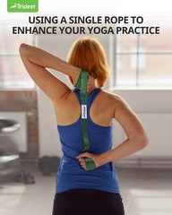 Durable Non-Elastic Stretching Strap – Perfect for Yoga, Pilates, & Therapy